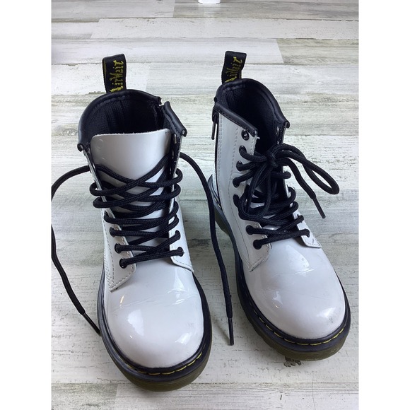 Dr. Martens Boots 1460 J Lace Up White Youth Kids Shoe US Size 12 Counterculture